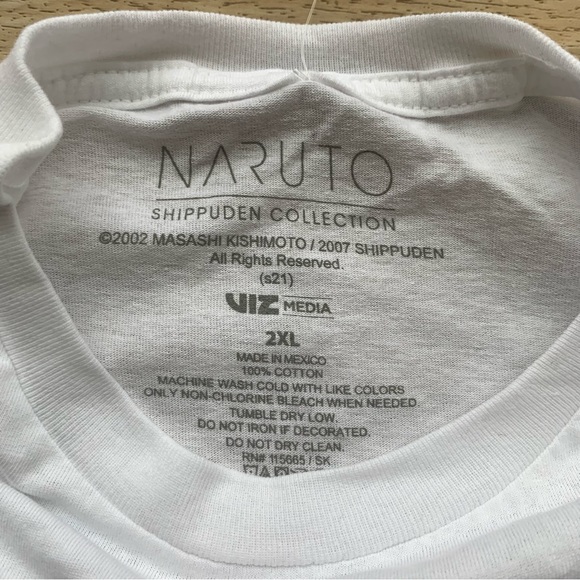 Naruto Shippuden Men's Short-Sleeve Graphic T-Shirt White - Picture 2 of 7
